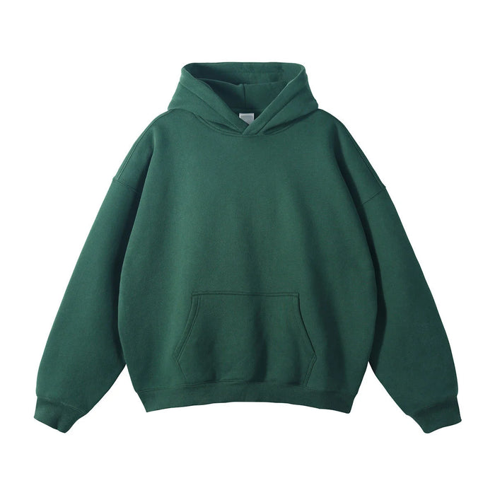 Heavyweight 350gsm Cotton Polyester Pullover Sweatshirt High Fit Blank Blanks
