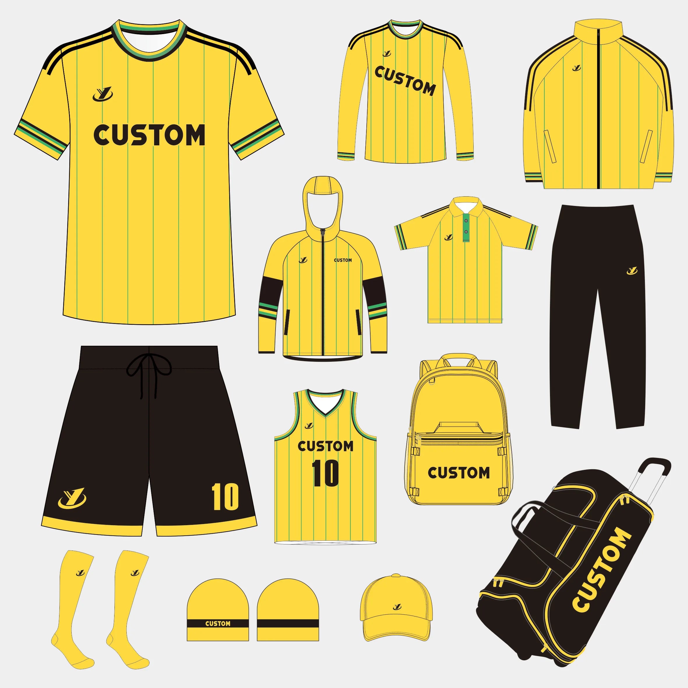 Custom Logo Football Training Kit Sublimated Soccer Jersey Set