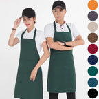 Polyester-Cotton Canvas Reinforced-Stitch Multi-Pocket Boutique Apron