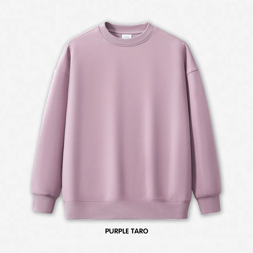 350g 100% Cotton 3D Embossed Sweatshirt | Custom Streetwear Logo Embroidered Crewneck