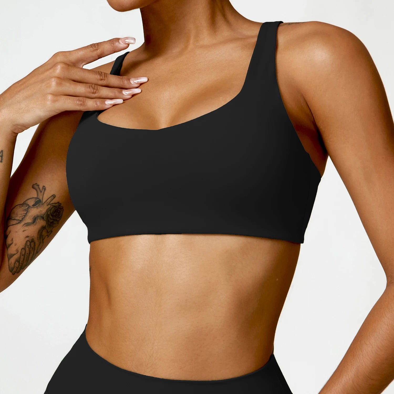 Nylon Spandex Seamless Knitted Scrunch Leggings Sports Outfit