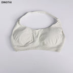 Seamless Ribbed Nylon-Spandex Women's Gym Set 2-Piece Sports Bra and Leggings