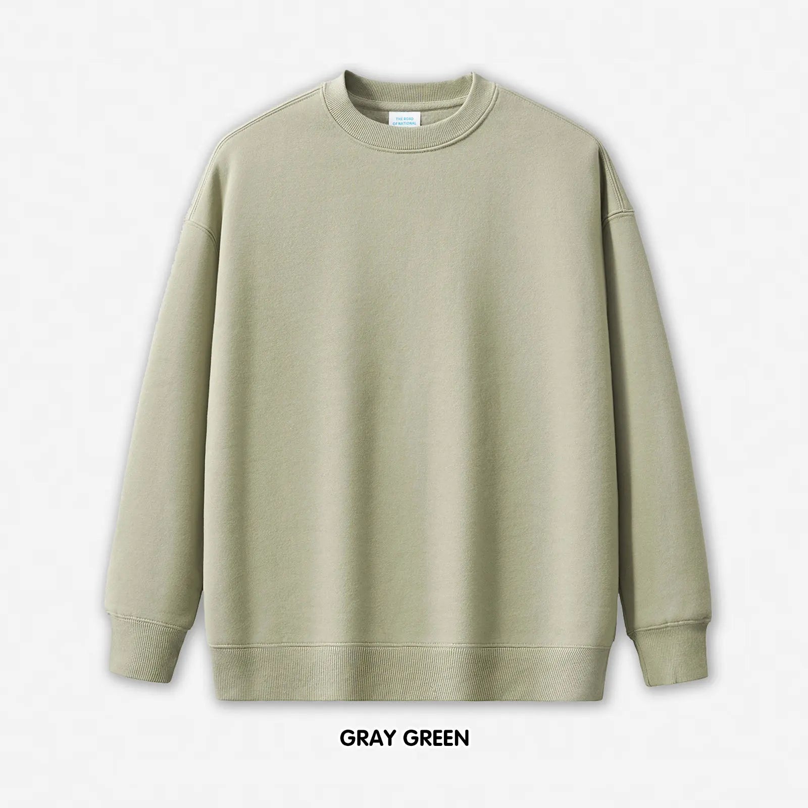350g 100% Cotton 3D Embossed Sweatshirt | Custom Streetwear Logo Embroidered Crewneck