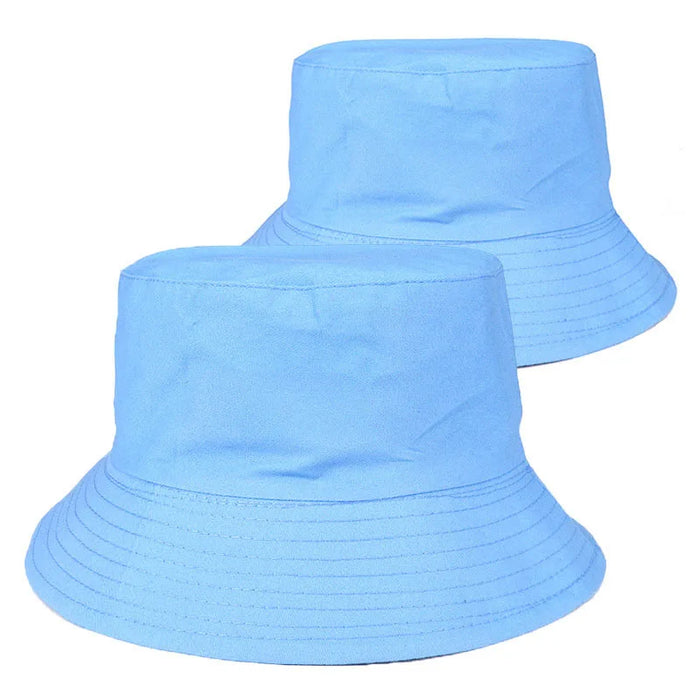 100% Cotton Canvas Embroidered Logo Fisherman Cap | Wholesale Adults Bucket Hats
