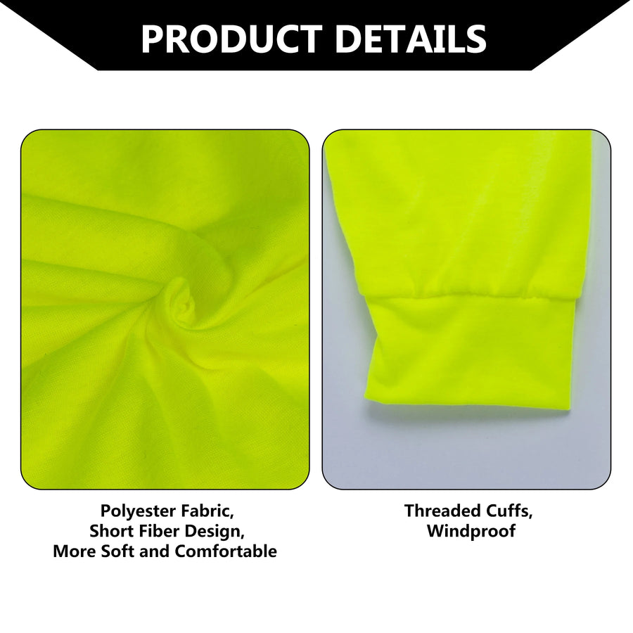High Visibility Reflective Long Sleeve Construction Safety Hoodie