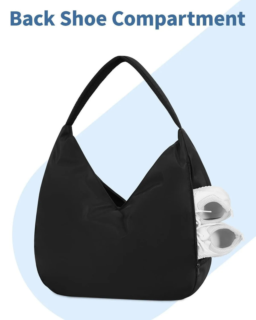 Nylon High-Density Woven Hobo Gym Bag
