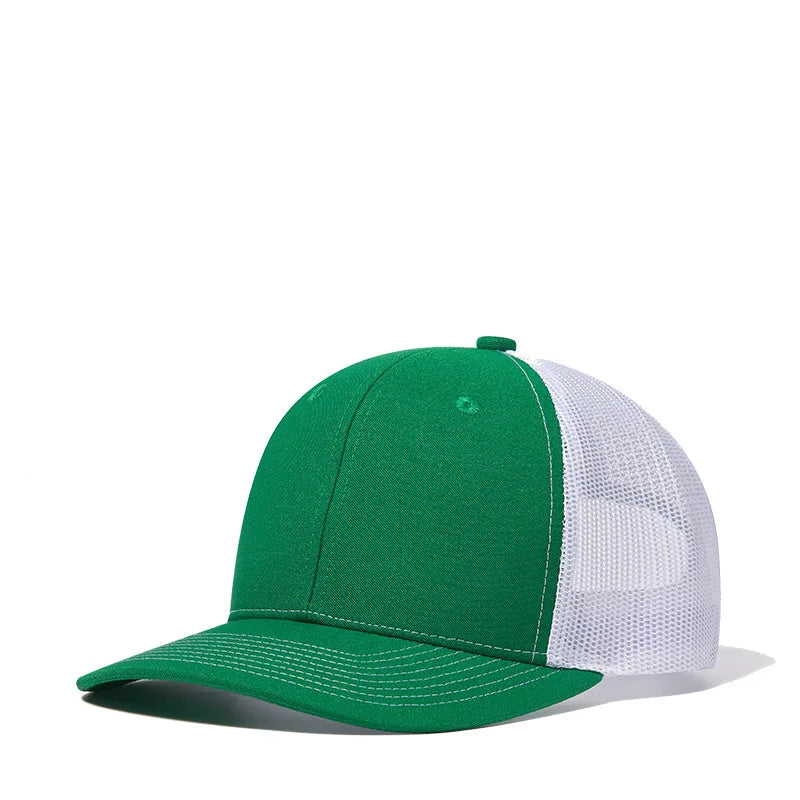 Bulk Cotton Mesh Customized Embroidery Patch Trucker Hats for Custom Gym Apparel