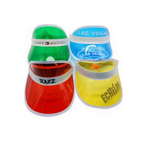 0.6mm-1.0mm PVC Silk Screen Printing Sport Visor | Promotional Plastic Protection Events Hat