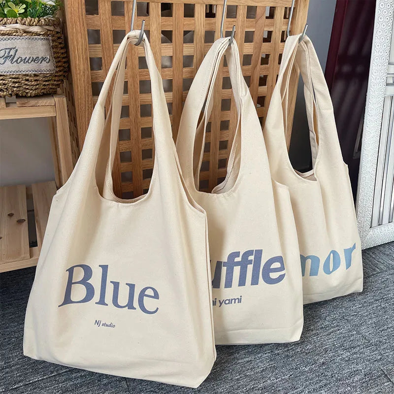 Cotton Canvas Screen Printed Tote Bag