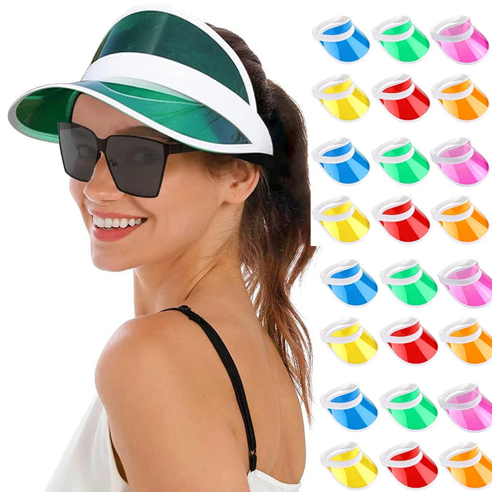 0.6mm-1.0mm PVC Silk Screen Printing Sport Visor | Promotional Plastic Protection Events Hat