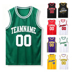 Lightweight 100% Polyester Stripe Trim Basketball Jersey | Custom Sleeveless Tank Tops