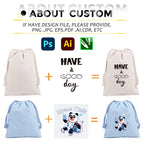 Cotton Canvas Value Drawstring Pouches