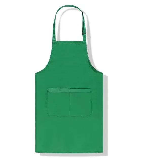 Heavy-Duty Canvas Cross-Back Kitchen Work Apron with Utility Pockets