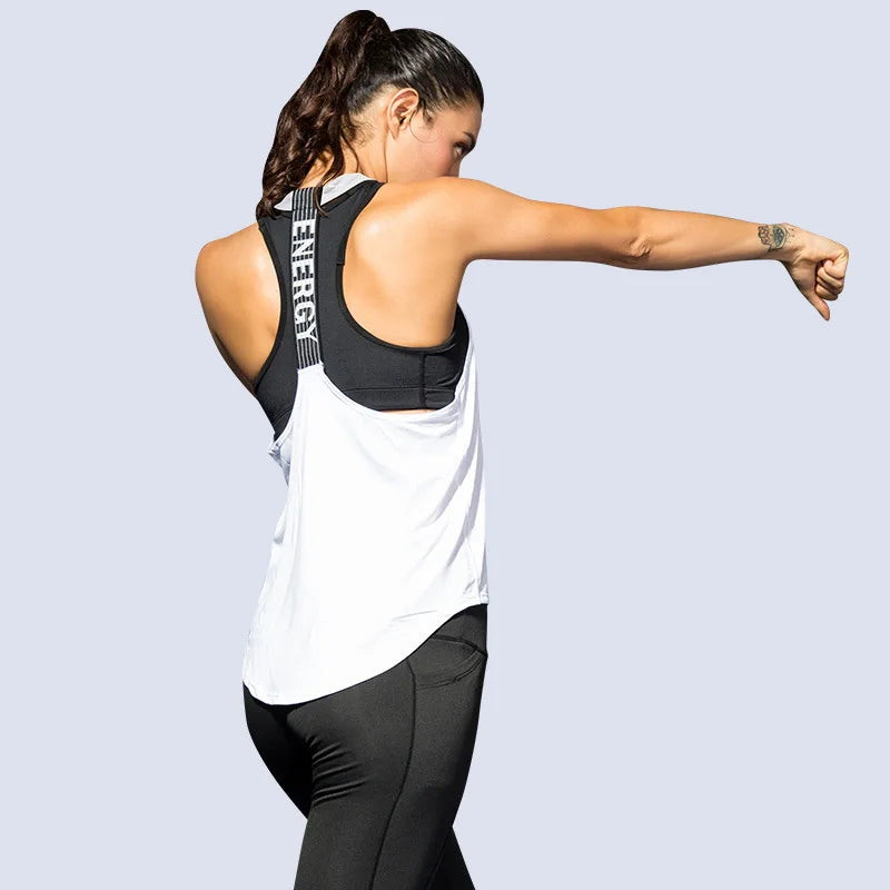 90/10 Poly Spandex Custom Logo Sleeveless Yoga Top | New Women Workout Tank