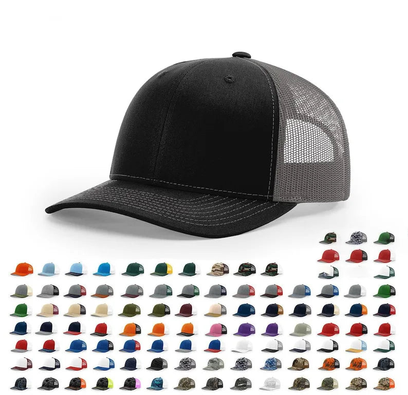 Custom Richardson 112 Style Green Mesh Snapback Trucker Hats Professional Headwear