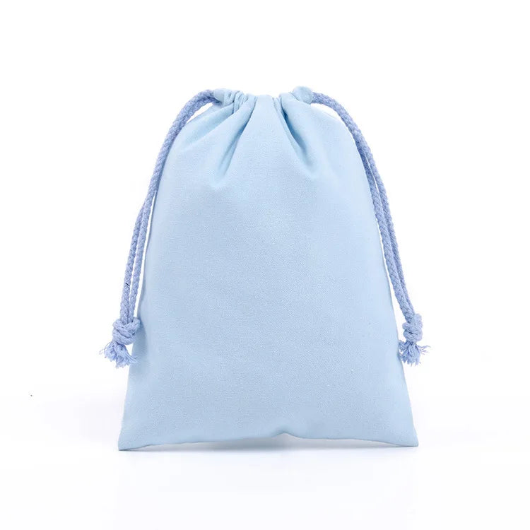 Cotton Canvas Value Drawstring Pouches