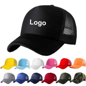 Custom Curved Brim 5 Panel Foam Trucker Cap | 100% Polyester Breathable Unisex Hat | Bulk OEM Wholesale