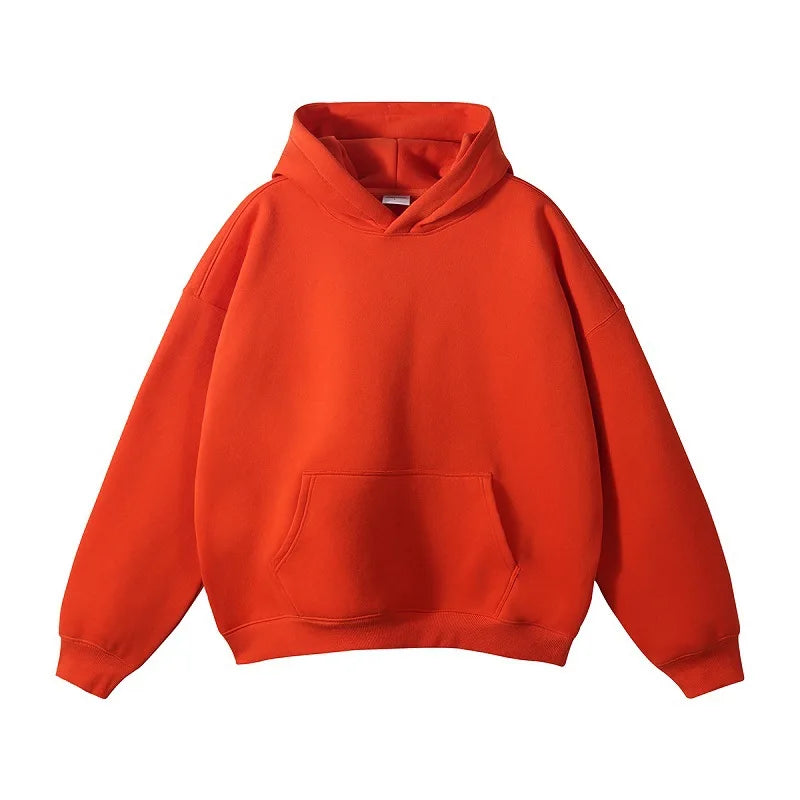 Heavyweight 350gsm Cotton Polyester Pullover Sweatshirt High Fit Blank Blanks