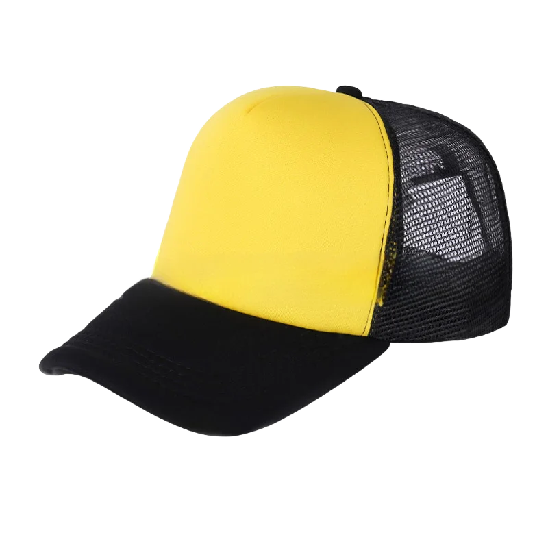 100 Polyester Oxford Five Panel Sublimation Blank Foam Trucker Hat | Wholesale Plain Mesh Caps
