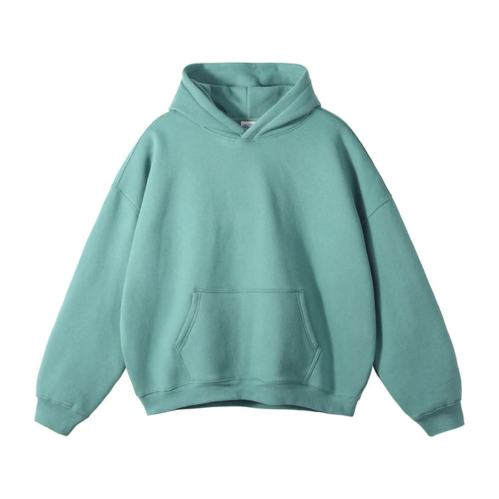 350gsm Polyester Cotton Screen Printing Drop Shoulder Pullover | Wholesale Custom Hoodies