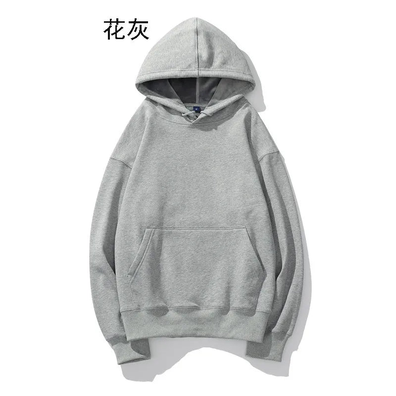Heavyweight Cotton Brushed Knit Pullover Hoodie