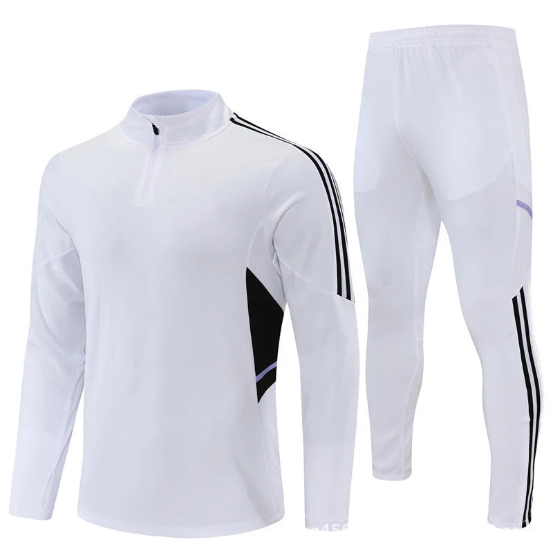 Custom 250gsm Polyester Spandex Heat Transfer Long Sleeve Suit for Club Soccer Training