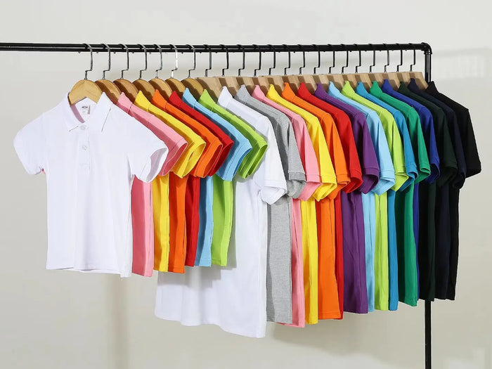 Custom Polo T-Shirt 180GSM Spandex Cotton Blend | Embroidered Logo Work Uniforms for Hospitality & Retail