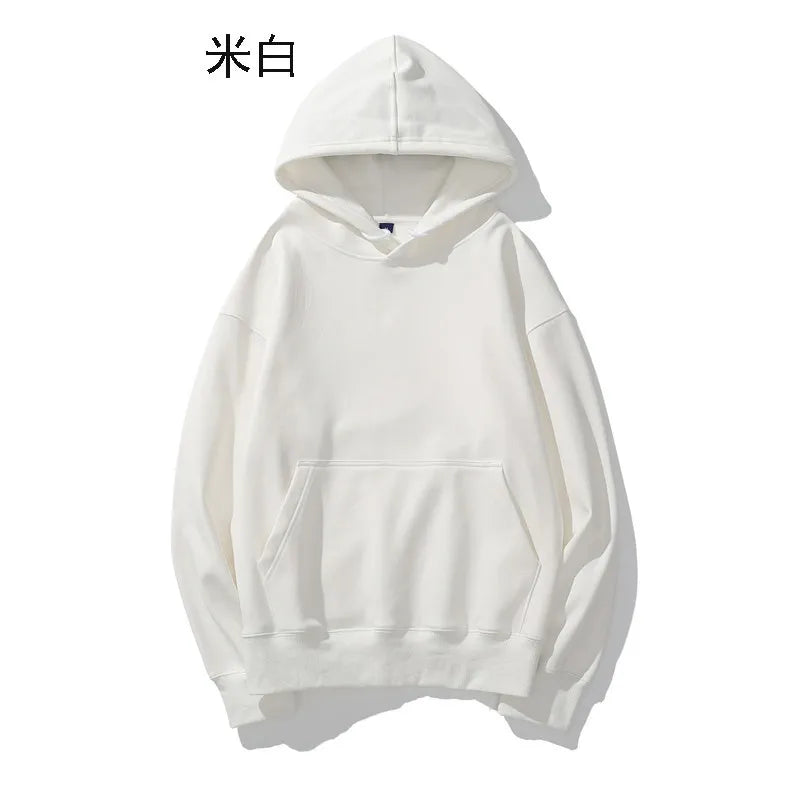 Heavyweight Cotton Brushed Knit Pullover Hoodie
