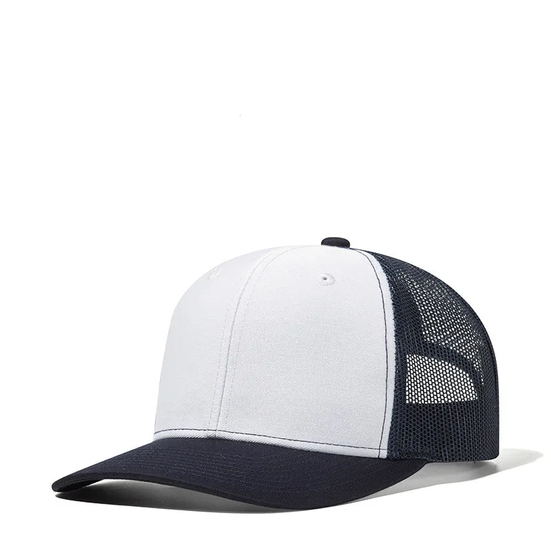 Bulk Cotton Mesh Customized Embroidery Patch Trucker Hats for Custom Gym Apparel