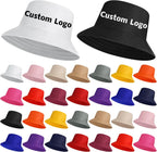 Cotton Custom Embroidery Print Fisherman Basin Bucket Hat | High Quality Adult Fishing Caps