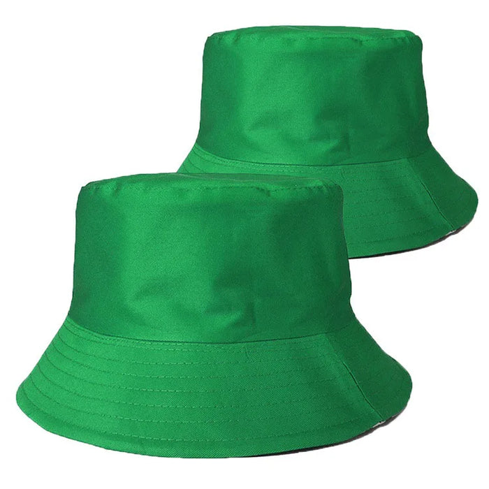 100% Cotton Canvas Embroidered Logo Fisherman Cap | Wholesale Adults Bucket Hats