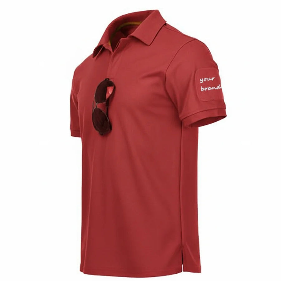 Custom Logo Quick Dry Breathable Men Training Shirt Athletic Top 170GSM Polyester Long Sleeve Safety Hoodie