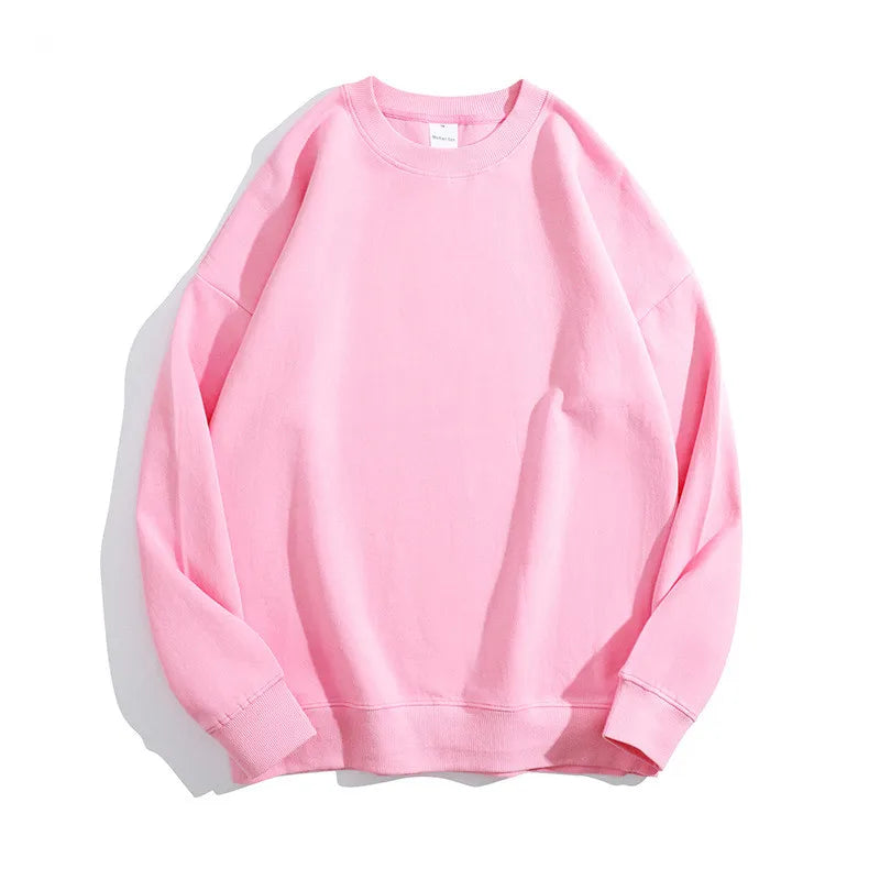 300Gsm Cotton Fabric Custom Embroidery Pullover | Wholesale Oversized Crew Neck Sweatshirts