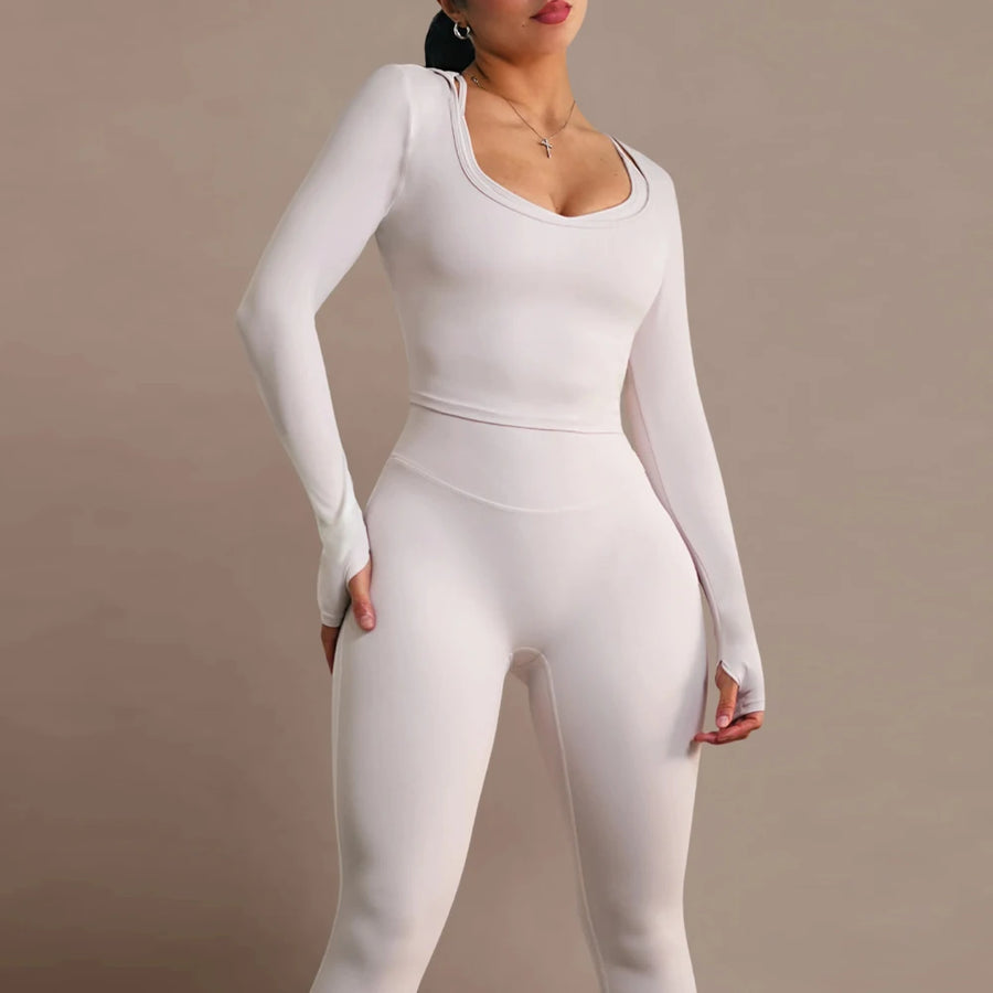 High-Waist Squat-Proof Women's Yoga Set 2-Piece Sports Bra and Leggings