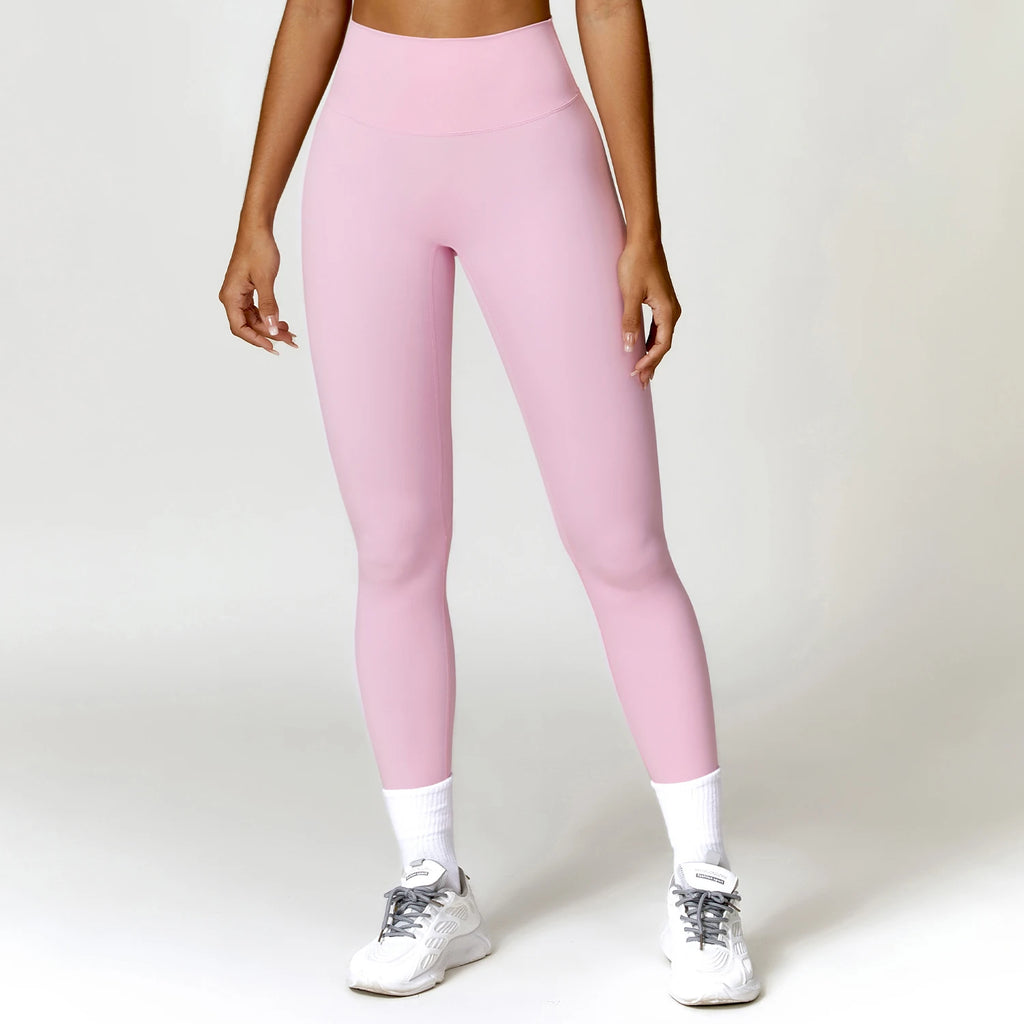 Nylon Spandex Seamless Knitted Scrunch Leggings Sports Outfit