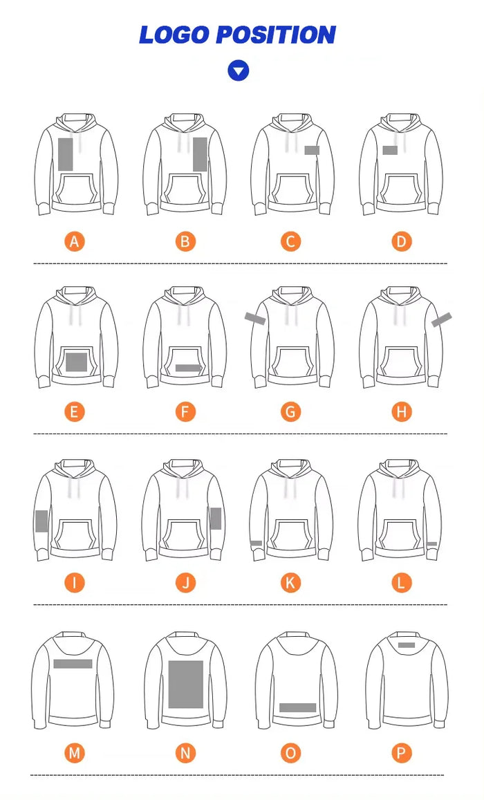 Custom 500gsm Cotton Bamboo Pullover Hoodie Puff Print Embroidery