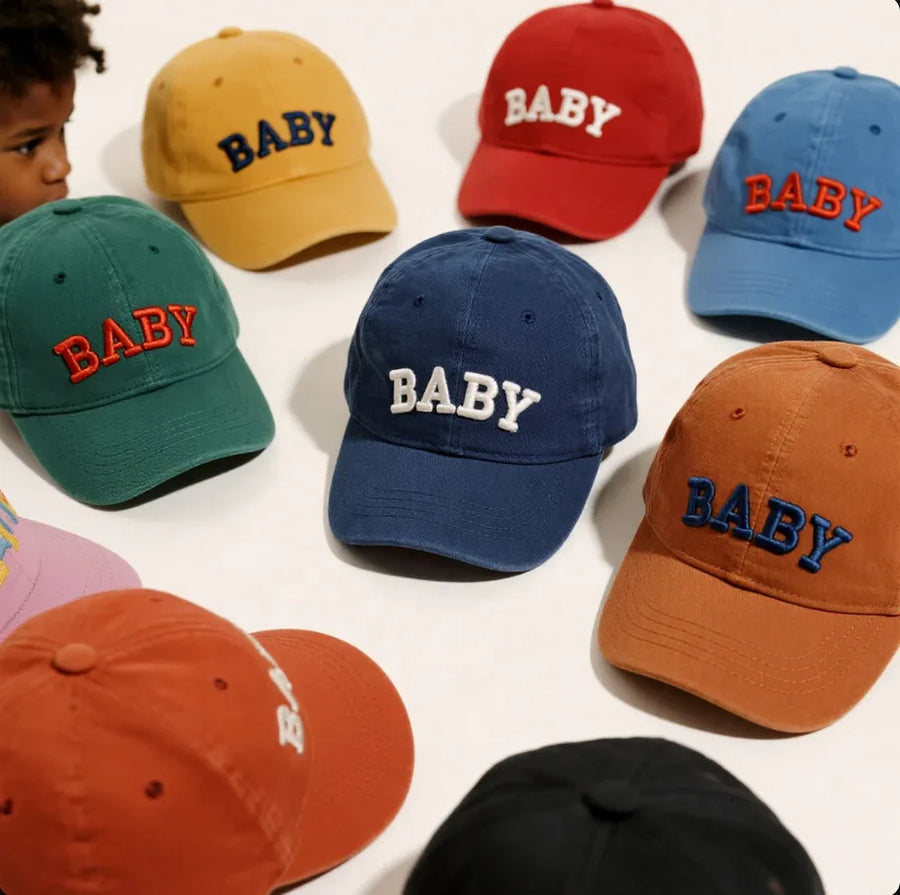 Bulk Polyester Cotton Embroidered Baseball Hats for Kids Capsule Drops