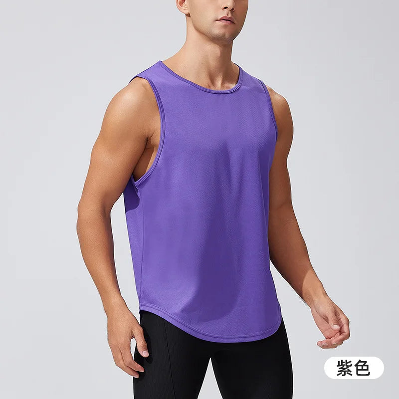 Custom Quick Sleeveless Training Top | Men's 100 Polyester Dry Workout Tank