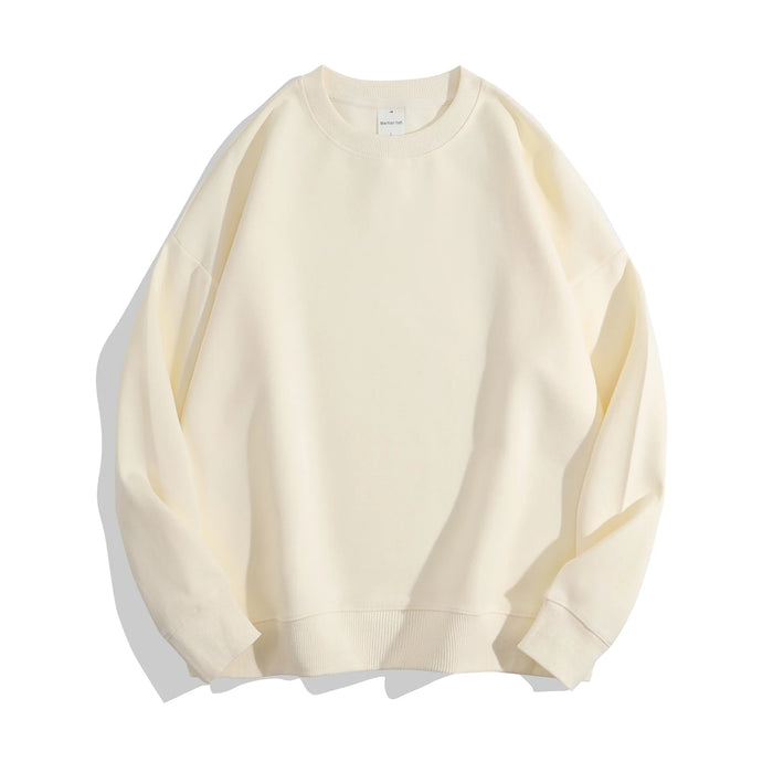 300Gsm Cotton Fabric Custom Embroidery Pullover | Wholesale Oversized Crew Neck Sweatshirts