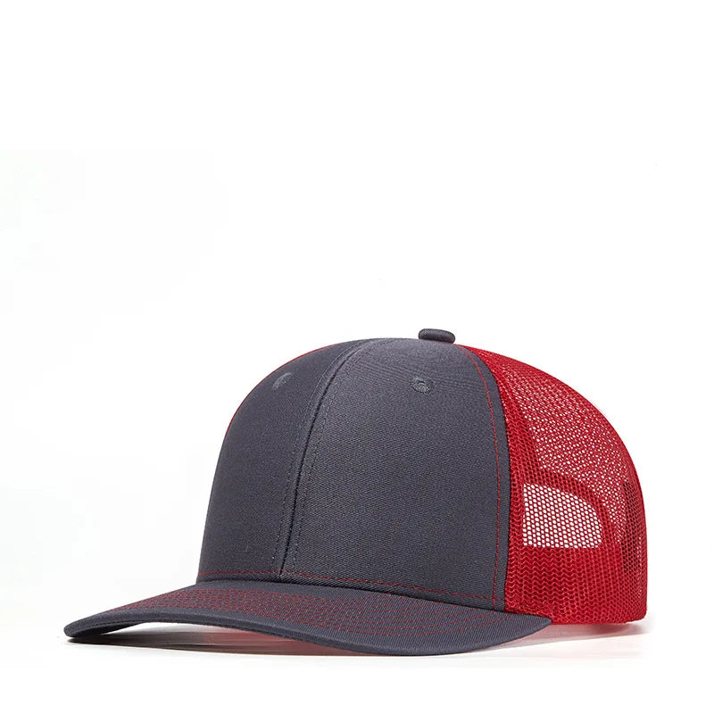 Bulk Cotton Mesh Customized Embroidery Patch Trucker Hats for Custom Gym Apparel