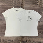 Custom Woman Slim Fit Crew Neck T-Shirt Screen Print Knitted Cotton