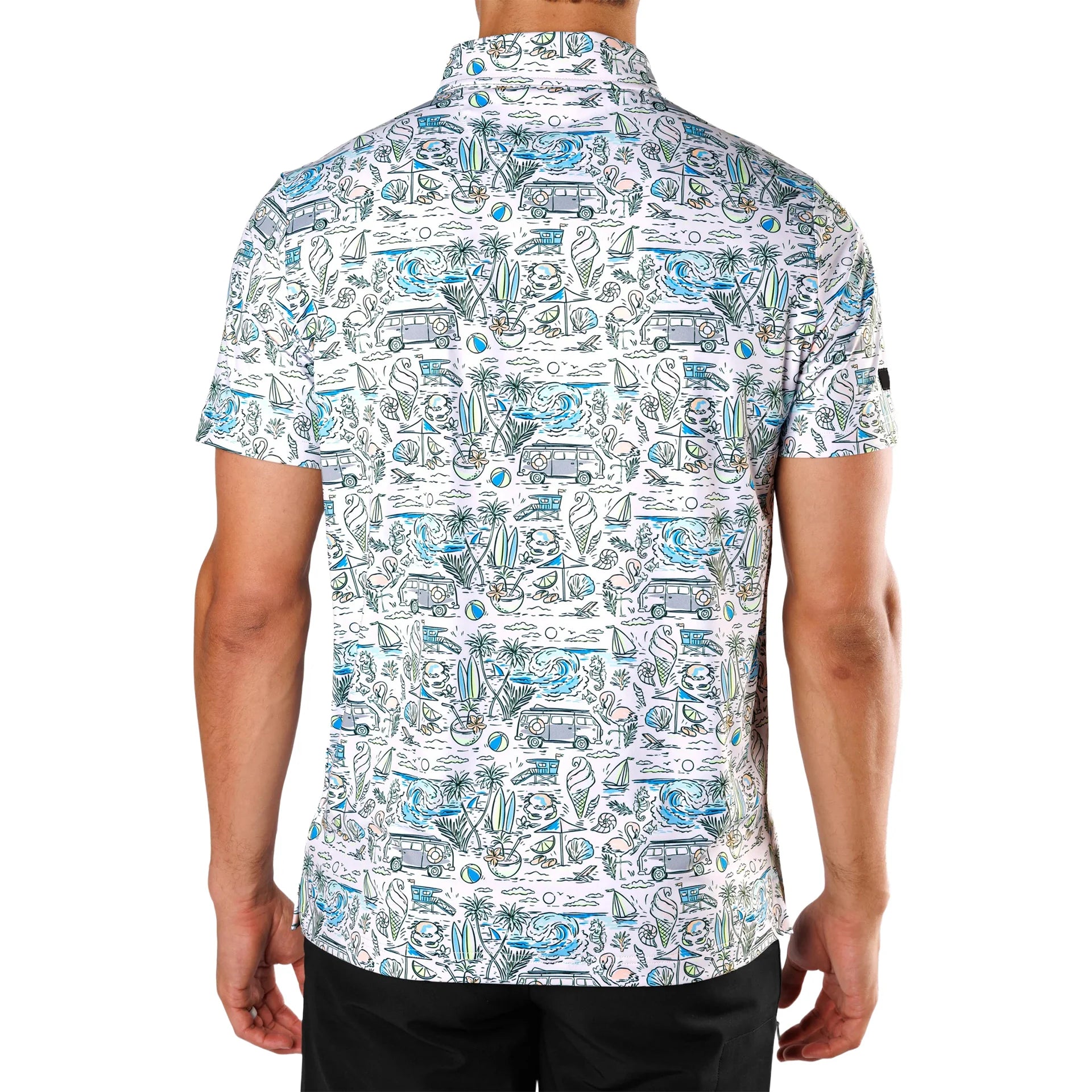 Custom Polyester Spandex Blade Collar Golf Polo Shirt   Factory Sourcing 88% Polyester 12% Spandex 160g Sublimation Custom Polo Shirt