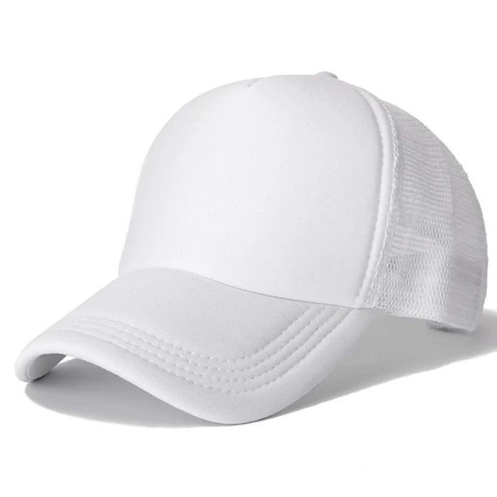 Custom Curved Brim 5 Panel Foam Trucker Cap | 100% Polyester Breathable Unisex Hat | Bulk OEM Wholesale