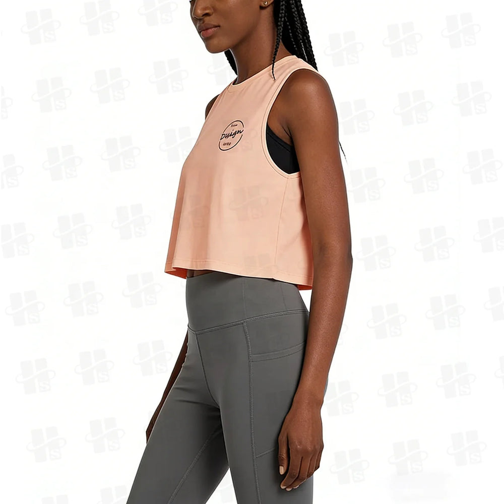100% Cotton 130-300 GSM Screen Print Sportswear Wholesale Gym Ladies Tops