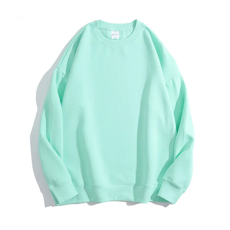 300Gsm Cotton Fabric Custom Embroidery Pullover | Wholesale Oversized Crew Neck Sweatshirts