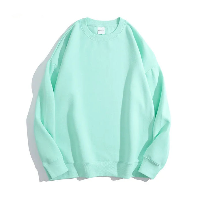 300Gsm Cotton Fabric Custom Embroidery Pullover | Wholesale Oversized Crew Neck Sweatshirts