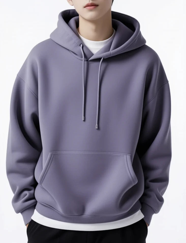 Cotton Heavyweight Fleece Loopback Pullover Hoodie