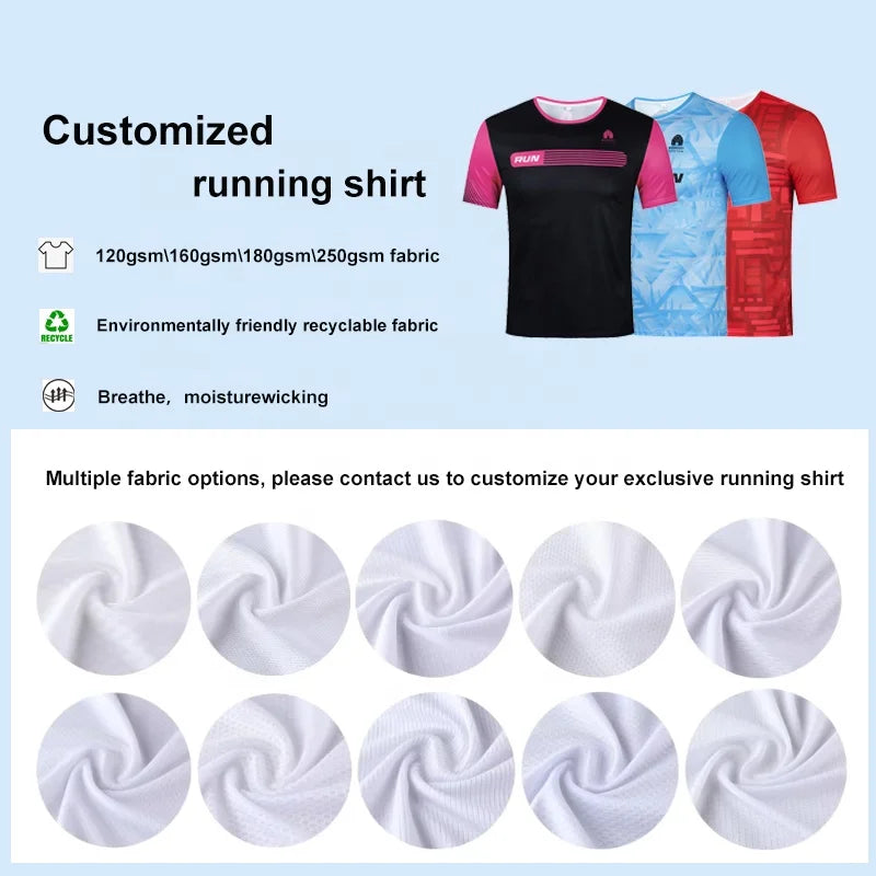 OEM Quick Dry 100 Polyester Over Running Shirts | Unisex Sublimation T-Shirts