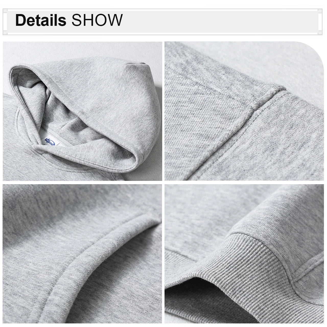 350gsm Polyester Cotton Screen Printing Drop Shoulder Pullover | Wholesale Custom Hoodies