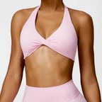 Nylon Spandex Blend Seamless Knit Workout Set
